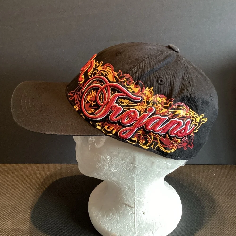 USC Trojans script spellout heavy embroidery one fit hat by Top of the World - Picture 3 of 13